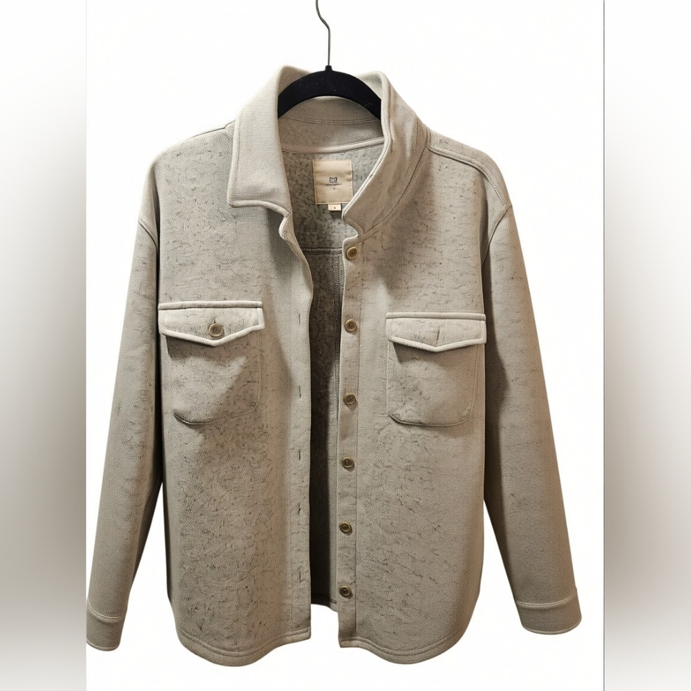 Thread & Supply Light Gray Utility Jacket